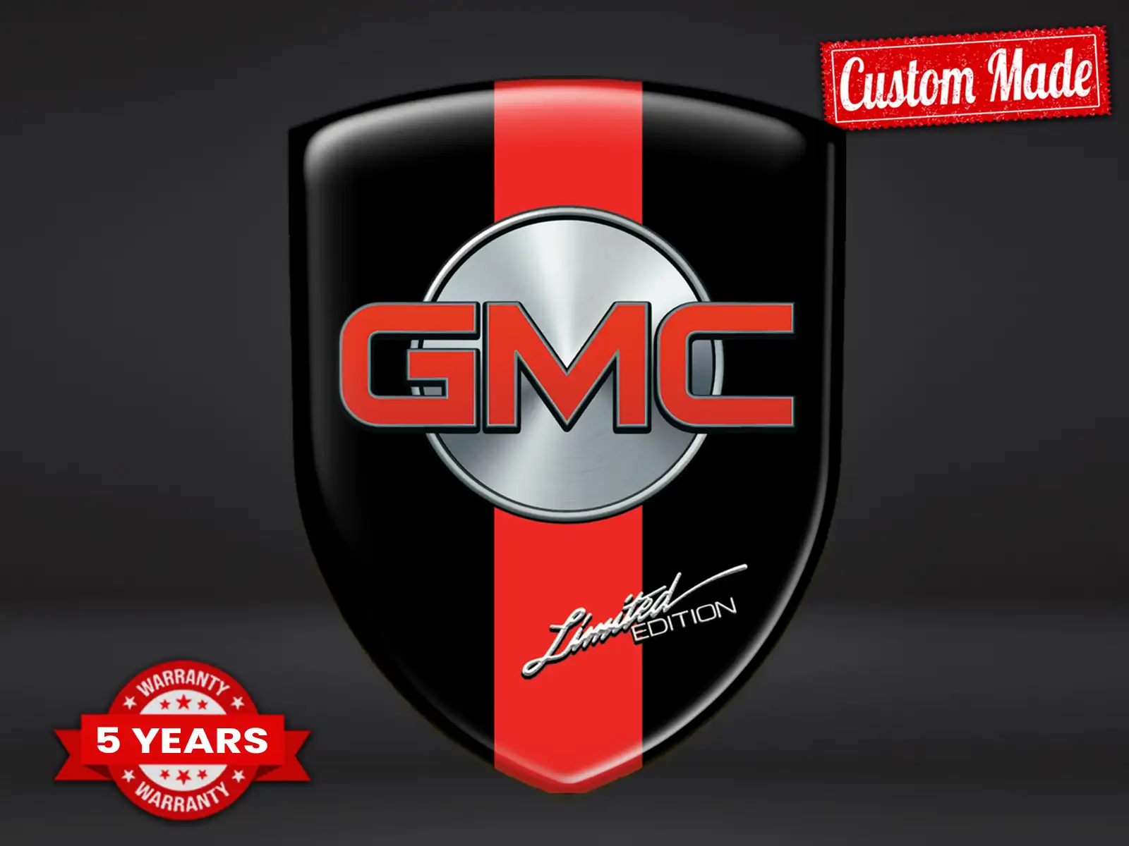 GMC Pegatinas Con Relieve Alta Calidad Premium Máximo